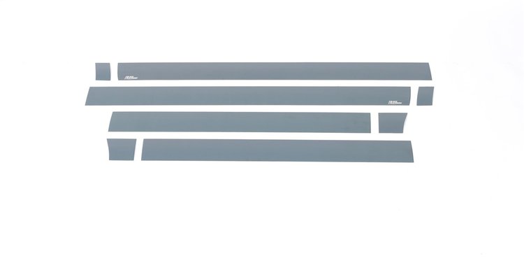 Black Platinum Rocker Panels Cadillac Escalade ESV-4.75 Wide 8 pcs
