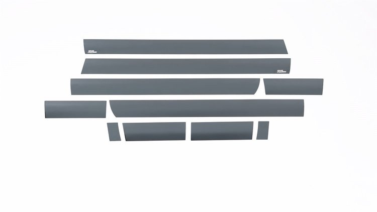Black Platinum Rocker Panels GMC Sierra LD-Crew Cab-5.5 Bed 10 pcs