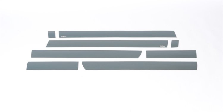 Black Platinum Rocker Panels Chevrolet Silverado HD-Crew Cab Dually 8 pcs