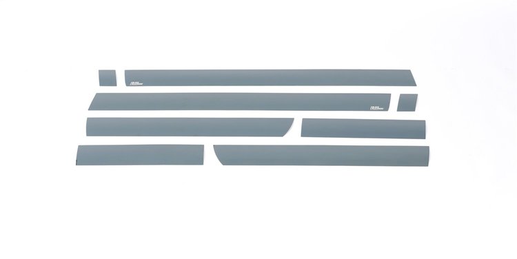 Black Platinum Rocker Panels Chevrolet Silverado HD-Double Cab Dually 8pcs