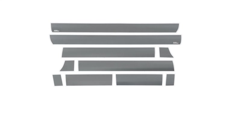 Black Platinum Rocker Panels Chevrolet Silverado LD-Standard Cab-8FT Long Box 10 pcs