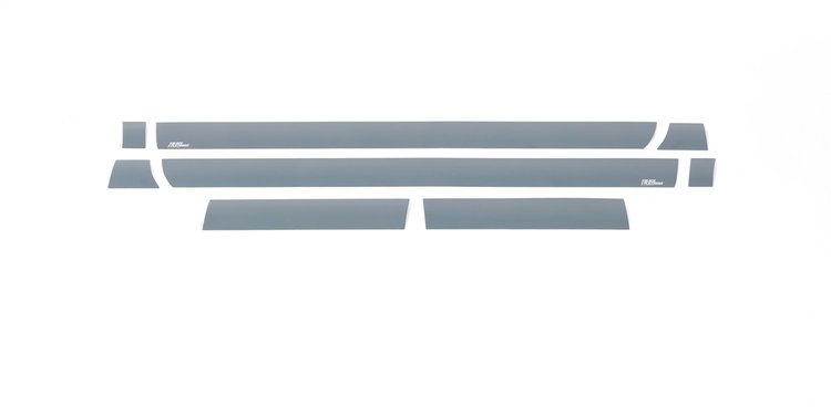 Black Platinum Rocker Panels GMC Sierra HD-Regular Cab Dually 8 pcs