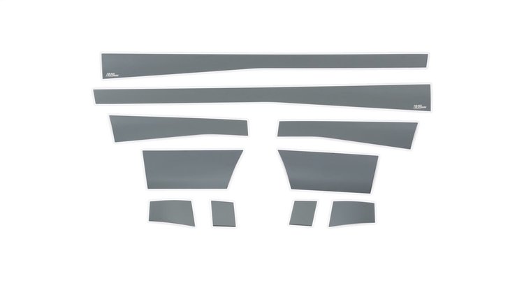 Black Platinum Rocker Panels Dodge RAM 1500 Reg Cab 6.5 Short Box-5.5 Wide W/O Factory flares 10 pcs