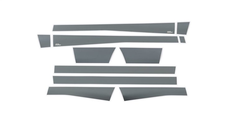 Black Platinum Rocker Panels 5Dodge RAM 2500/3500 Crew Cab 6.5 Short Box-5.5 Wide W/O Factory flares