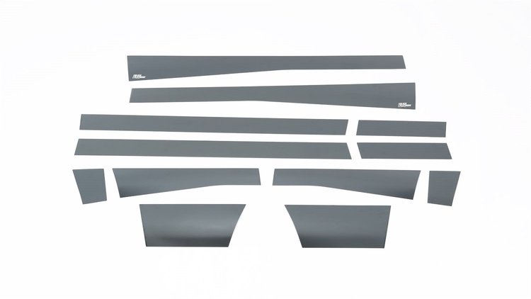 Black Platinum Rocker Panels Dodge RAM 2500/3500 Mega Cab 6.5 Short Box-5.5 Wide- W/O Factory flares