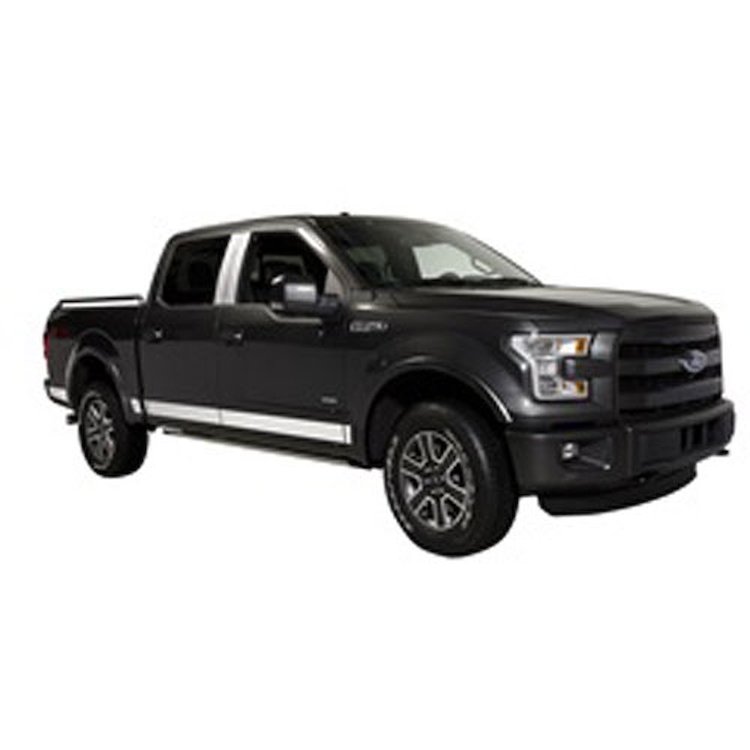 Stainless Steel Rocker Panels 2015-2017 F150 Super Crew