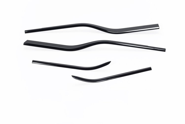 Accessories Window Trim Ford F150-Super Cab ABS Window Trim With Towing Mirrors