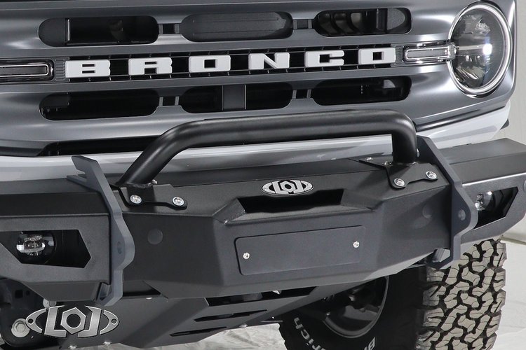 AFG2103 Black Ops Front Bumper Bull Bar Fits Select Ford Bronco; Jeep Wrangler JK/JL/Gladiator JT [Black Powder Coated]
