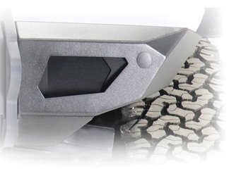 AFL2000 Black Ops Blank Front Fog Light Bezel Fits Select Ford Bronco; Jeep Wrangler JK/JL/Gladiator JT [Bare Steel]