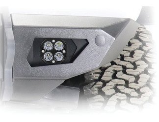 AFL2015 Black Ops LOD Radiant Pro Front Fog Light Bezels Select Ford Bronco; Jeep Wrangler JK/JL/Gladiator JT [Black]