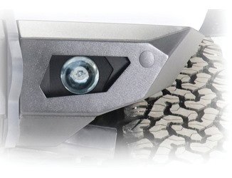 AFL2020 Black Ops Bronco Stock Fog Light Front Light Bezel Select Ford Bronco; Jeep Wrangler JK/JL/Gladiator JT [Bare Steel]