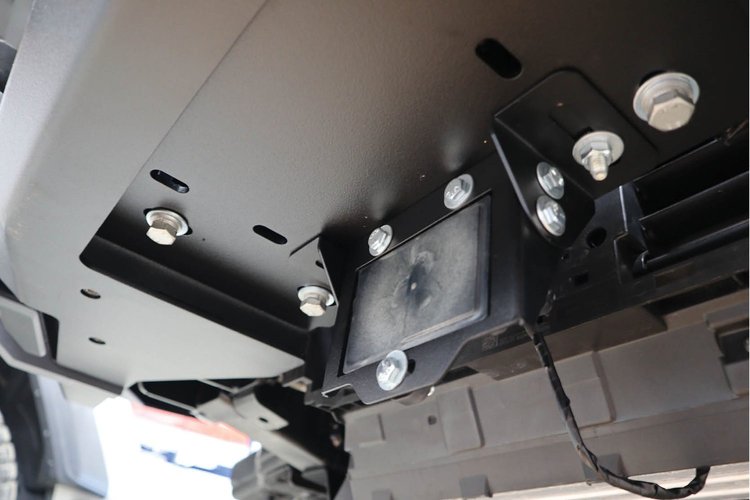 BAC2101 Black Ops Front Bumper ACC Sensor Relocation Kit, ACC Mounting Bracket ONLY Select Ford Bronco [Black Powder Coated]