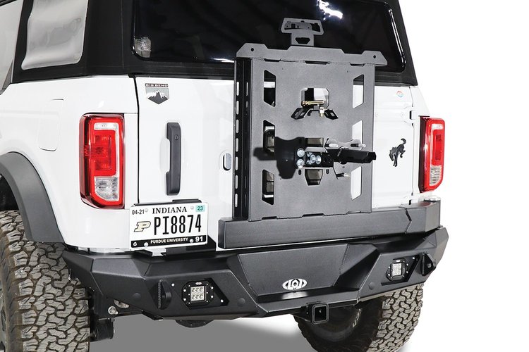 BBC2110 Destroyer Tire Carrier Only Fits Select Ford Bronco [Bare Steel]