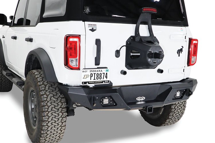 BRB2101 Destroyer Rear Bumper Only 2007-2017 Ford Bronco [Black Powder Coated]