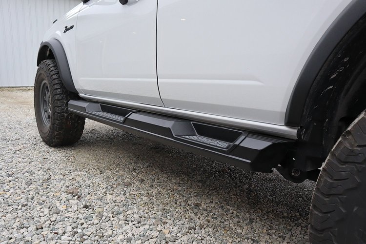 BRS2161 Bronco Armor Lite 4-Door Rocksliders Fits Select Ford Bronco [Black Powder Coated]