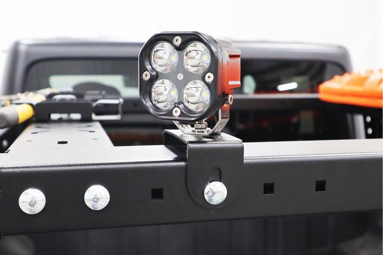 JAM2021 Black Ops Bed Rack Accessory Mount Fits Select Jeep Gladiator JT [Black Powder Coated]