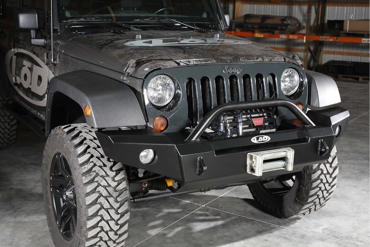 JFB0754 Signature-Series Full Width Front Bumper, w/No Guard 2007-2017 Jeep Wrangler JK [Bare Steel]