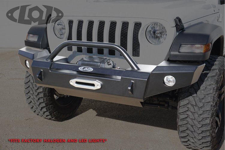 JFB1850 Signature-Series Full Width Front Bumper w / NO GUARD Fits Select Jeep Wrangler JL/Gladiator JT [Bare Steel]