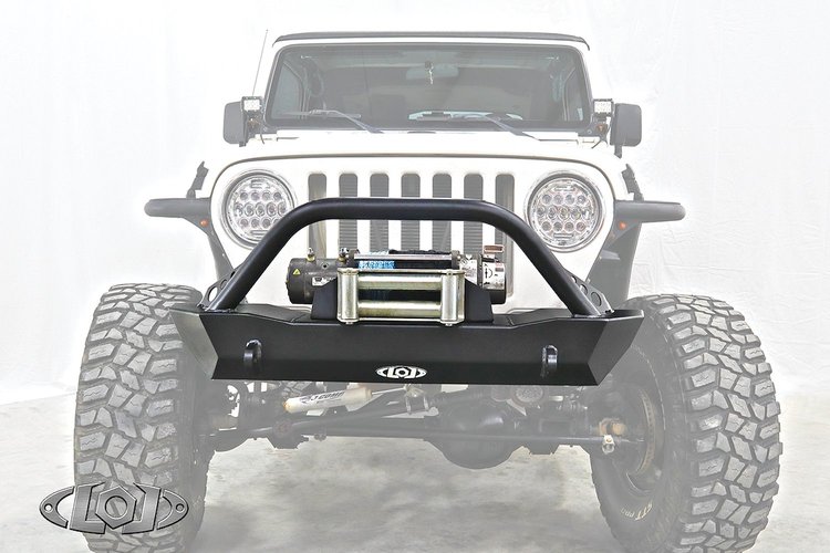 JFB9672 Destroyer Shorty Front Bumper w/ No Guard 1987-2006 Jeep TJ/LJ/YJ [Bare Steel]