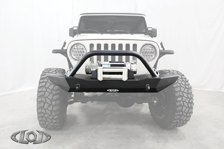 JFB9676 Destroyer Full Front Bumper w/ No Guard 1987-2006 Jeep TJ/LJ/YJ [Bare Steel]