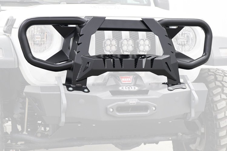 JFG1881 Black Ops Front Full Guard Fits Select Jeep Wrangler JK/JL/Gladiator JT [Black Powder Coat]