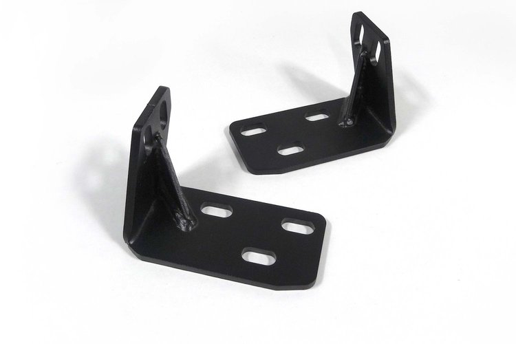 JFT9601 Frame Tie-In Bracket, For Rear Bumper 1997-2006 Jeep Wrangler TJ/LJ [Black Powder Coat]