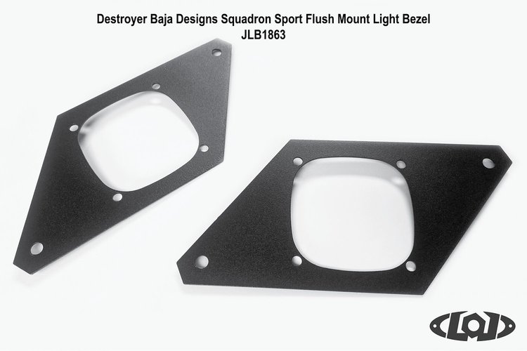 JLB1862 Destroyer Rear Light Bezel, Flush Mount Lights Jeep Wrangler JL/JK/TJ/LJ/YJ/Gladiator JT; Ford Bronco [Bare]