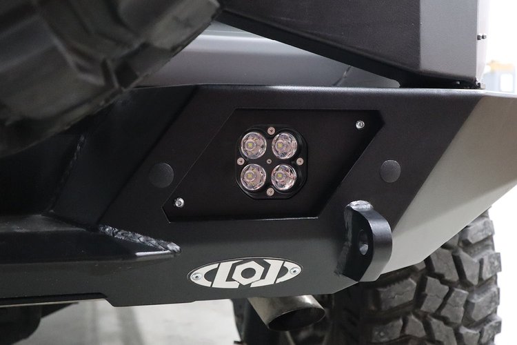 JLB1868 Destroyer Rear Light Bezel, Surface Mount Lights Jeep Wrangler JL/JK/TJ/LJ/YJ/Gladiator JT; Ford Bronco [Bare]