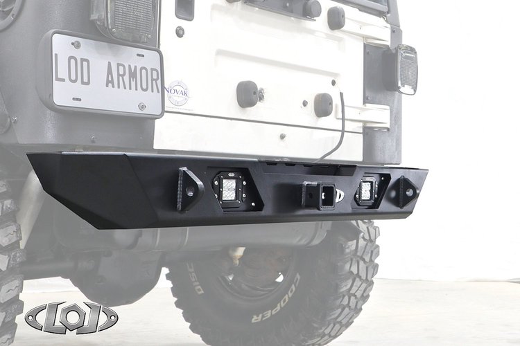 JRB9641 Destroyer Rear Bumper Only 1987-2006 Jeep TJ/LJ/YJ [Black Powder Coated]