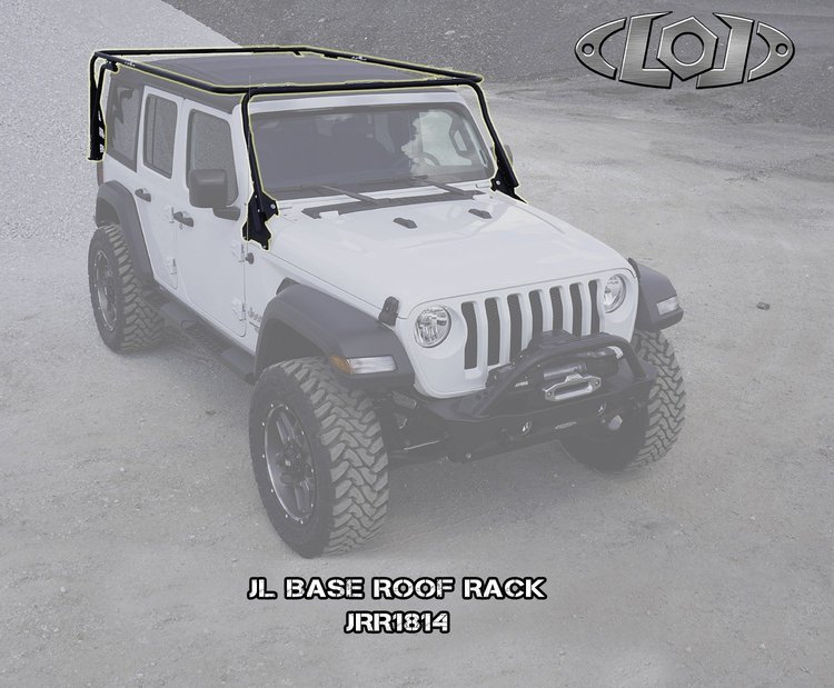 JRR1814 Destroyer 4-Door Base Rack Fits Select Jeep Wrangler JL [Black Powder Coated]