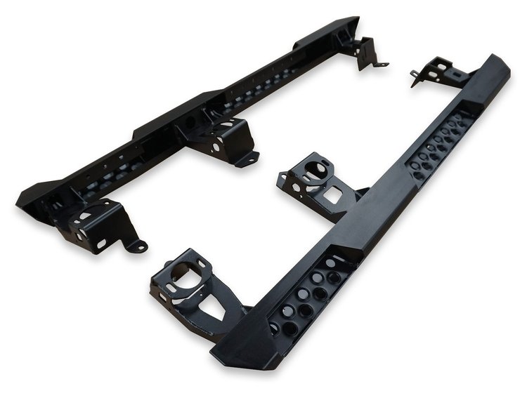 JRS0714 Destroyer 4-Door Rocksliders 2007-2017 Jeep JK Wrangler [Black Powder Coated]