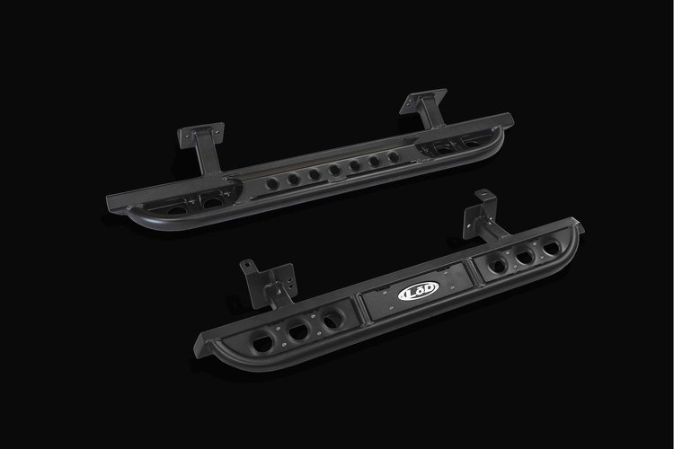 JRS0721 Signature-Series Frame Mounted 2-Door Rocksliders 2007-2017 Jeep JK Wrangler [Black Powder Coated]