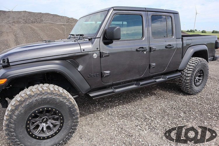JRS2061 Armor Lite 4-Door Rocksliders Fits Select Jeep Gladiator JT [Black Powder Coated]