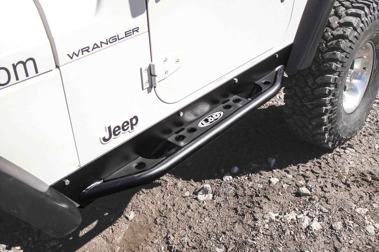 JRS9600 Signature-Series Rock Sliders 1996-2006 Jeep Wrangler TJ [Bare Steel]