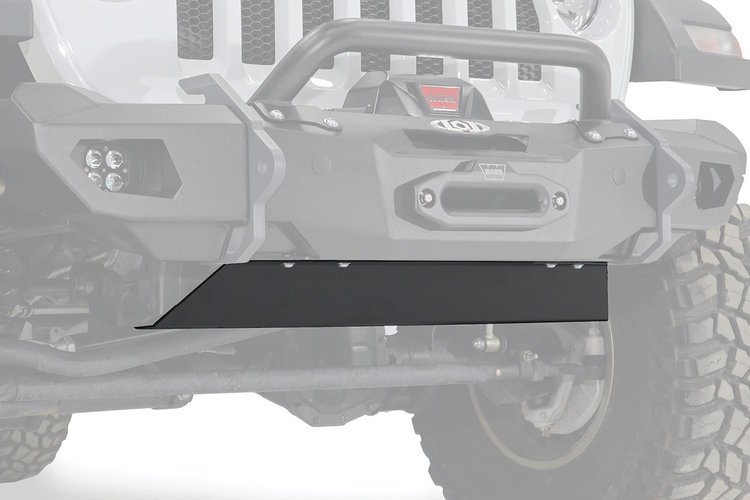 JSP1880 Black Ops Front Bumper Skid Plate Fits Select Jeep Wrangler JL/JT [Bare Steel]
