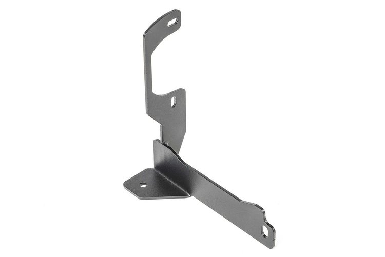 JVC1216 Vacuum Pump Relocation Bracket, for Signature-Series Front Bumpers 2012-2017 Jeep JK Wrangler [Black Powder Coated]