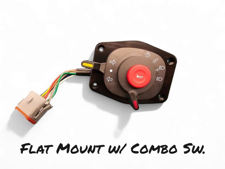 HDTURN-SW-FLATMNT Billet Flat-Mount Combo Turn Signal Switch [3-Position Clocking]