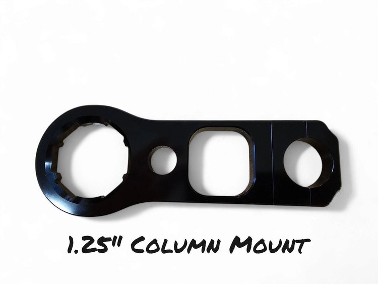 RWS-CLM-MNT-1.25 Billet Combo Switch Column Mount [1.00-1.25 in., Black Anodized]