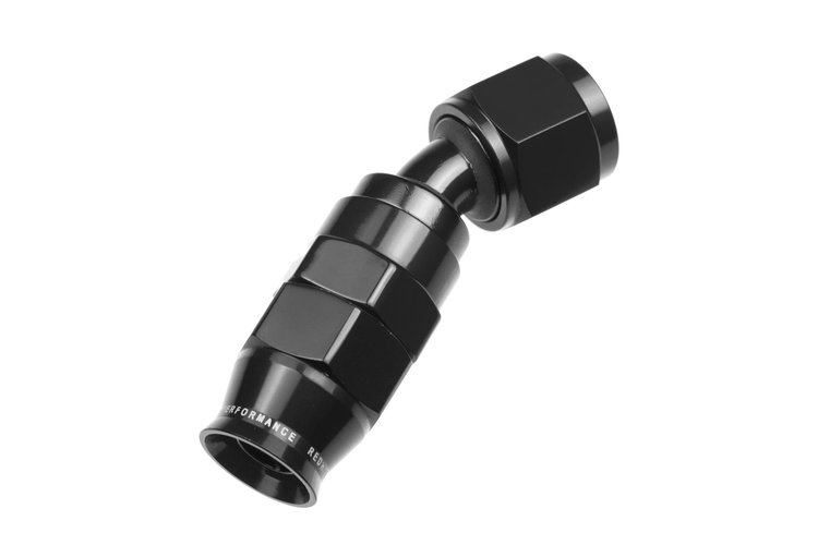 Hose End [1200 Series, -8 AN Hose to -8 AN Female Threads, 30 Degree, Black]