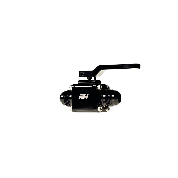 Shut-Off Valve [4675 Series, -6 AN Male Threads to -6 AN Male Threads, Black]