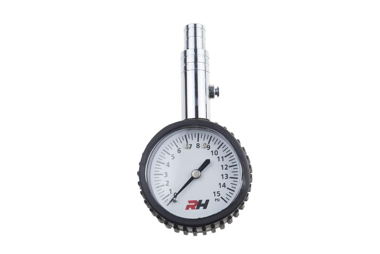 Tire Pressure Gauge [0-15 PSI, 2 in. Dial, No Hose]