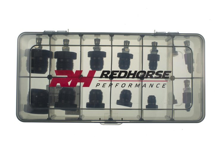 AN Hose Assembly Pressure Test Kit [5666 Series, -3 AN to -16 AN, Black]