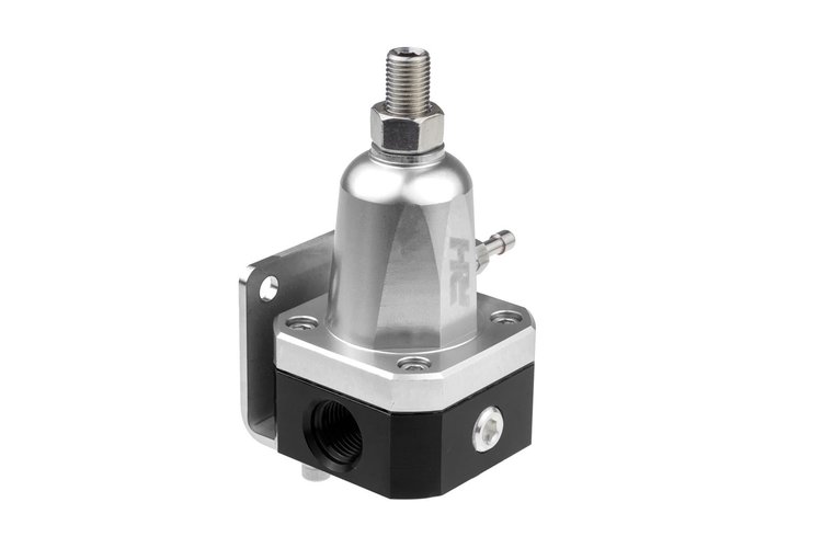 Fuel Pressure Regulator [7910 Series, -10 ORB Inlet to -6 ORB Outlet, 40-75 PSI Adjustable, Clearcoat]