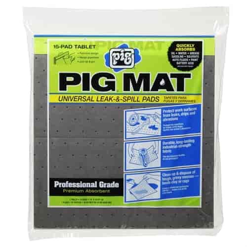 Universal Light-Weight  Absorbent Mat Pads [Tablet of 15]