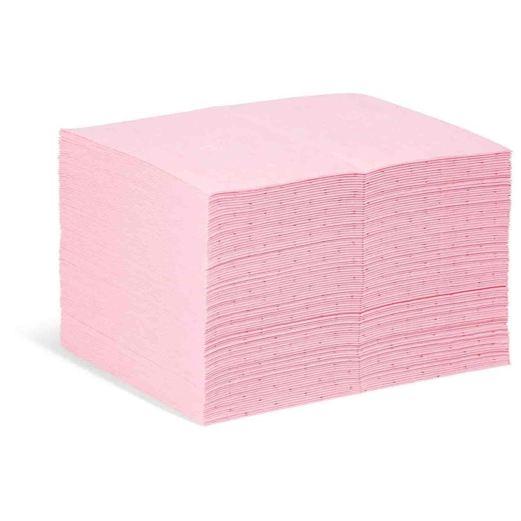 HazMat Heavy-Weight Chemical Absorbent Mat Pads [Package of 100]