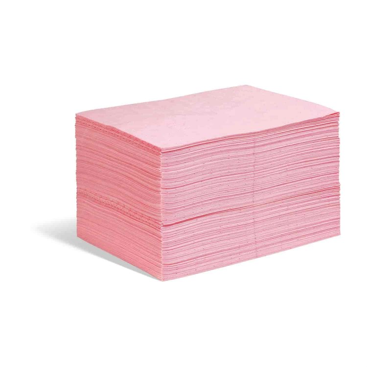 HazMat Light-Weight Chemical Absorbent Mat Pads [Package of 200]