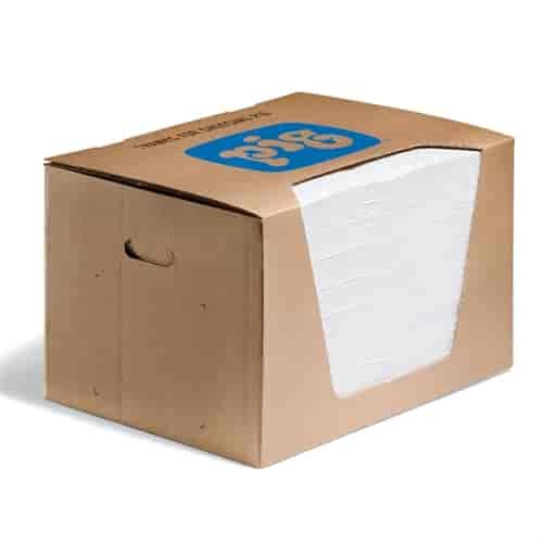 Water-Repellent Oil-Absorbent Heavy-Weight Mat Pads [Dispenser Box of 100]