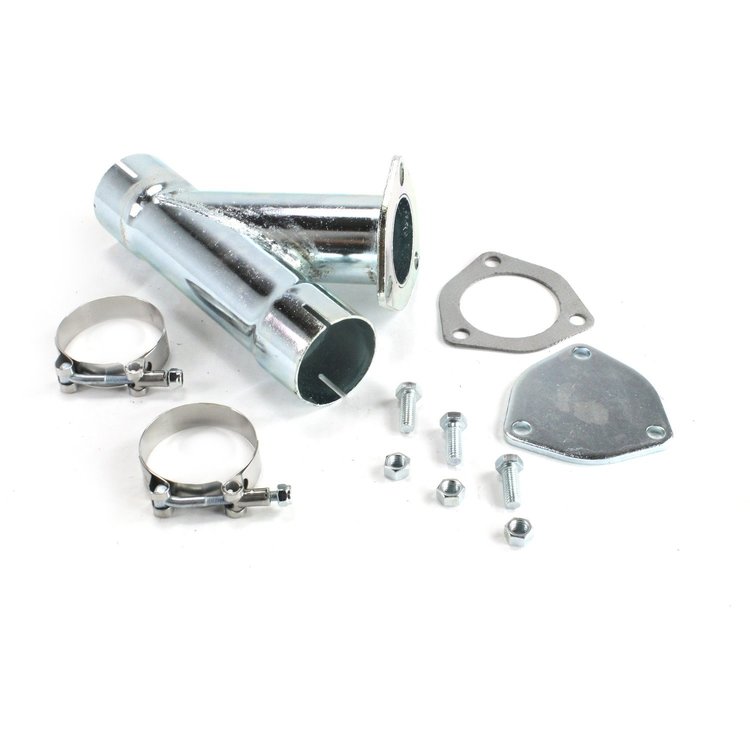 Patriot Exhaust H1129 Exhaust Cut-Out Hookup Kit 2 1/4 Inch Single