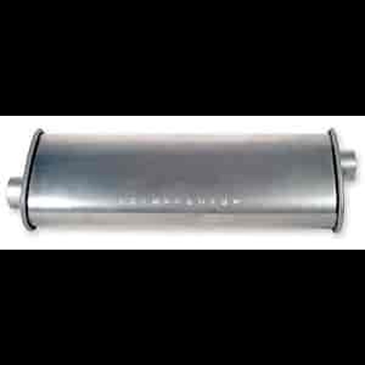 Quiet Oval Muffler 1-3/4" Inlet/Outlet