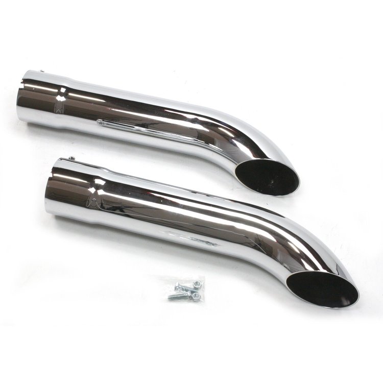 Side Tube Turnouts Without Muffler Chrome